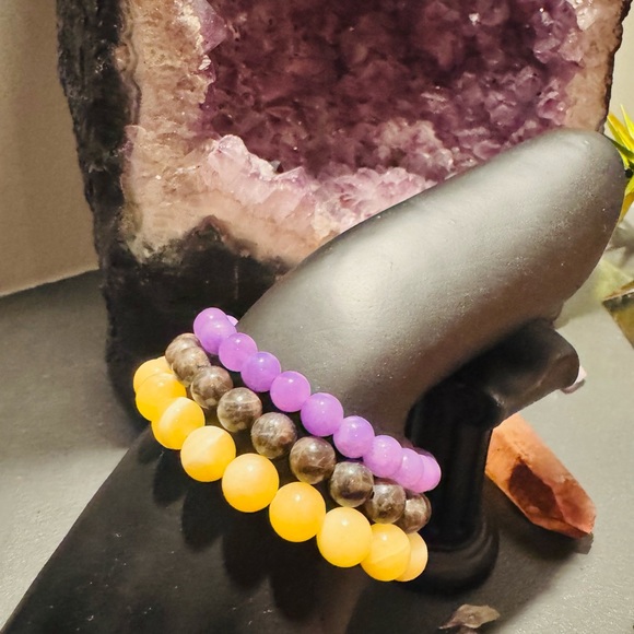 Reiki and Vortex Charged Beaded Bracelets Set of 3 - Picture 3 of 4